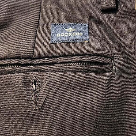 Dockers Like New Pants Navy 32 x 30 Flat Front Classic Fit - Picture 5 of 5